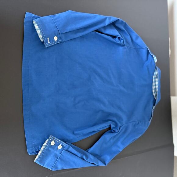 Leisure Jacket 70sVintage Activa Blue Sz 12 plaid contrast ( missing buttons) - Picture 11 of 14